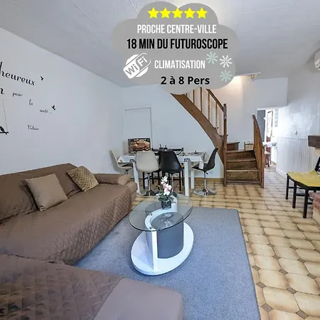 Maison Et D'anatole France Proche Centre-ville, Universite - Chu, Patinoire Et Futuroscope Apartment *
